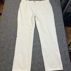 CHICOS So Lifting Optic‎ White Stretch Regular Fit Size 25 Clean & Ready to Wear